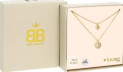 Bijou Brigitte Layering-Ketten|Ketten Gold>Layering Kette - Heart Duo gold