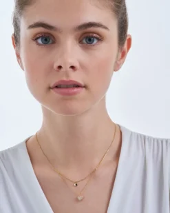 Bijou Brigitte Layering-Ketten|Ketten Gold>Layering Kette - Heart Duo gold