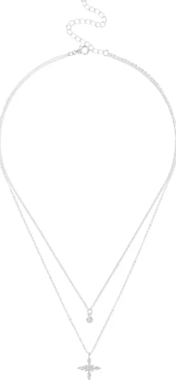 Bijou Brigitte Layering-Ketten>Layering Kette - Icy Cross silber