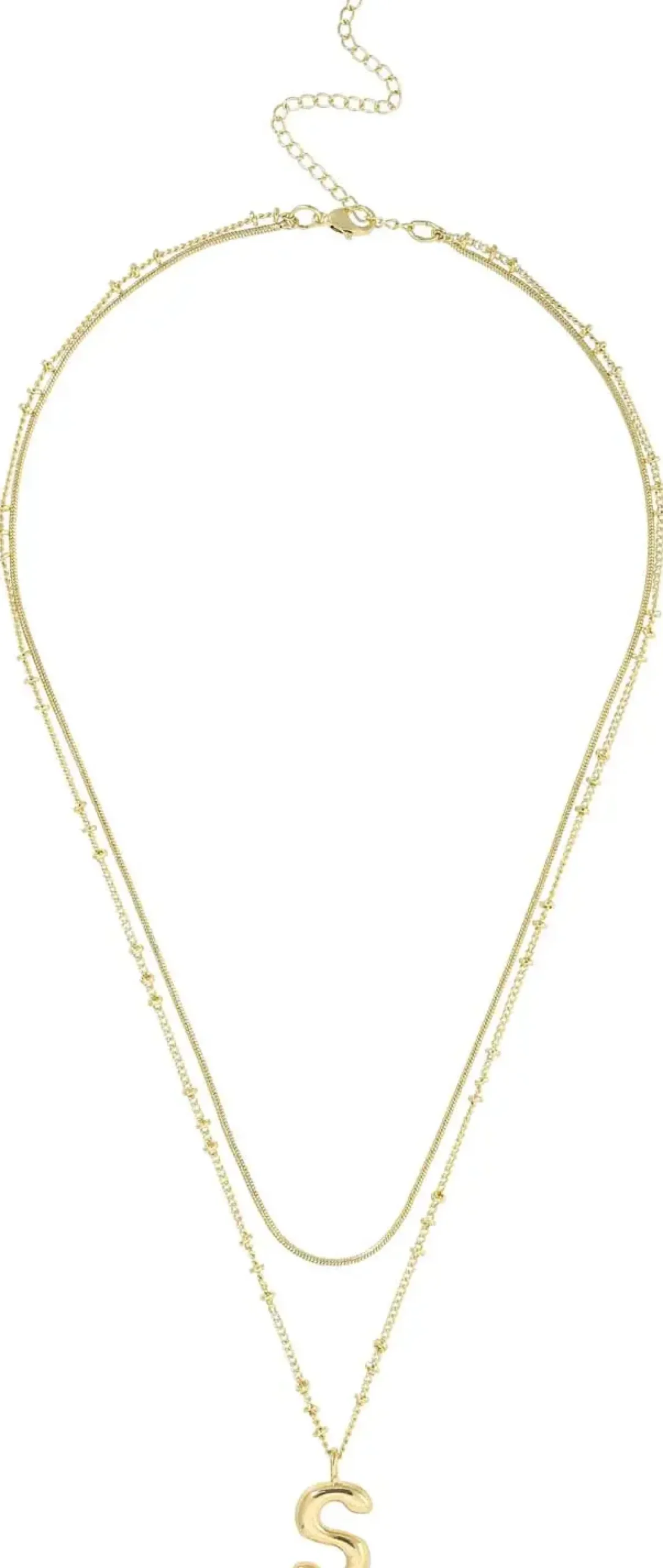 Bijou Brigitte Layering-Ketten|Ketten Gold>Layering Kette - Initial S gold