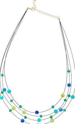 Bijou Brigitte Layering-Ketten|Statement-Ketten>Layering Kette - Jade Stone grün, blau