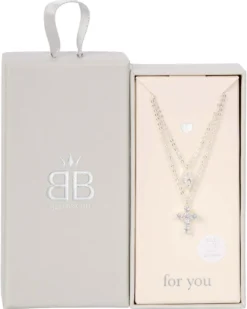 Bijou Brigitte Layering-Ketten>Layering Kette - Luminous Cross silber