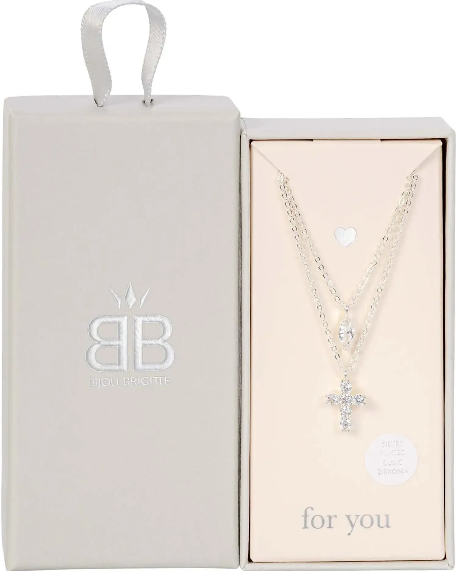 Bijou Brigitte Layering-Ketten>Layering Kette - Luminous Cross silber
