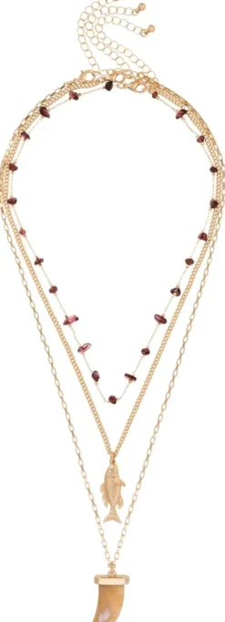 Bijou Brigitte Layering-Ketten|Muschelschmuck>Layering Kette - Marine Mystique gold