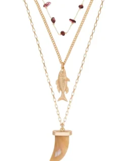 Bijou Brigitte Layering-Ketten|Muschelschmuck>Layering Kette - Marine Mystique gold