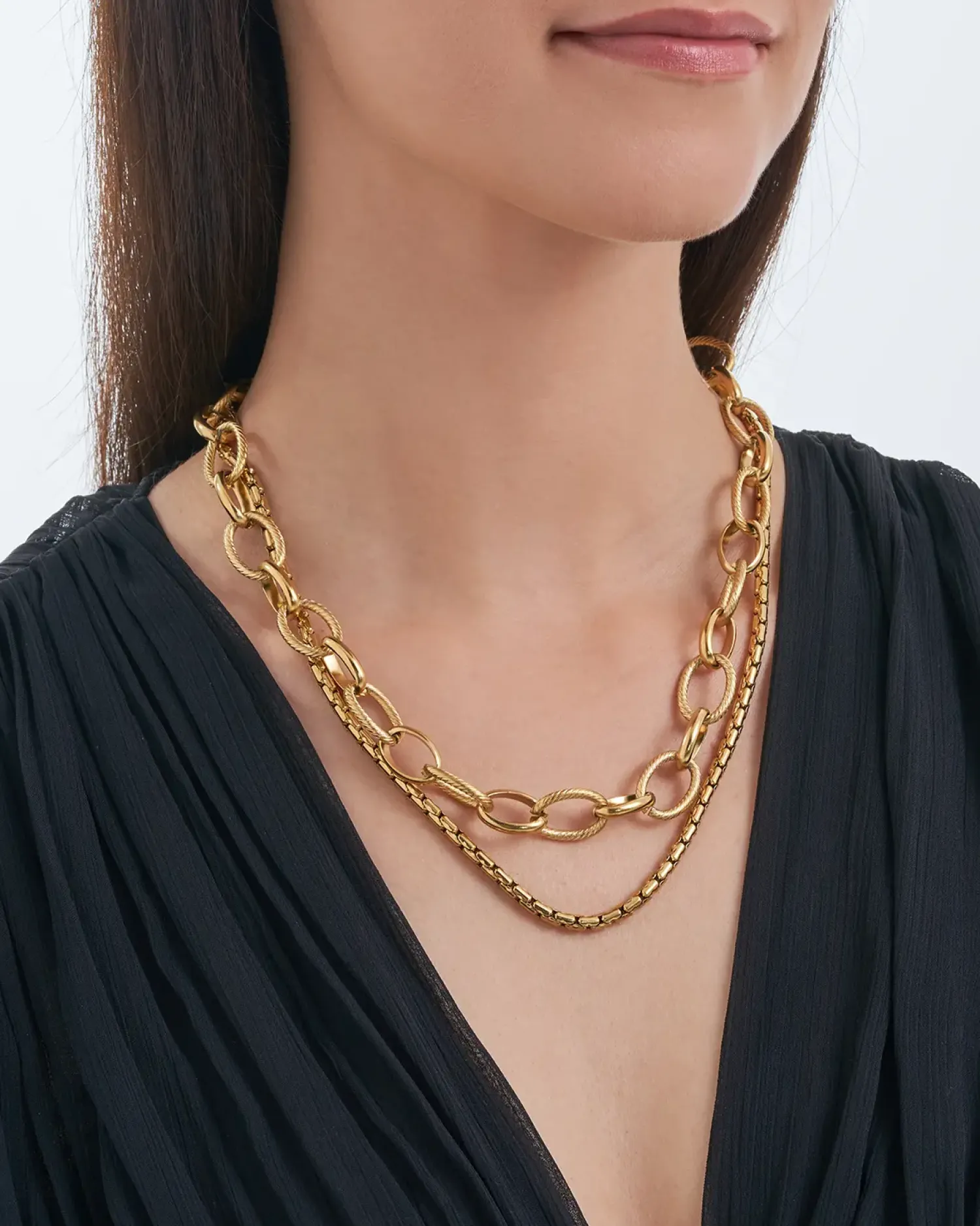 Bijou Brigitte Edelstahlschmuck In Gold|Layering-Ketten>Layering Kette - Modern Chic gold