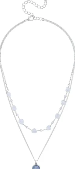 Bijou Brigitte Layering-Ketten>Layering Kette - Moonstone Gleam silber