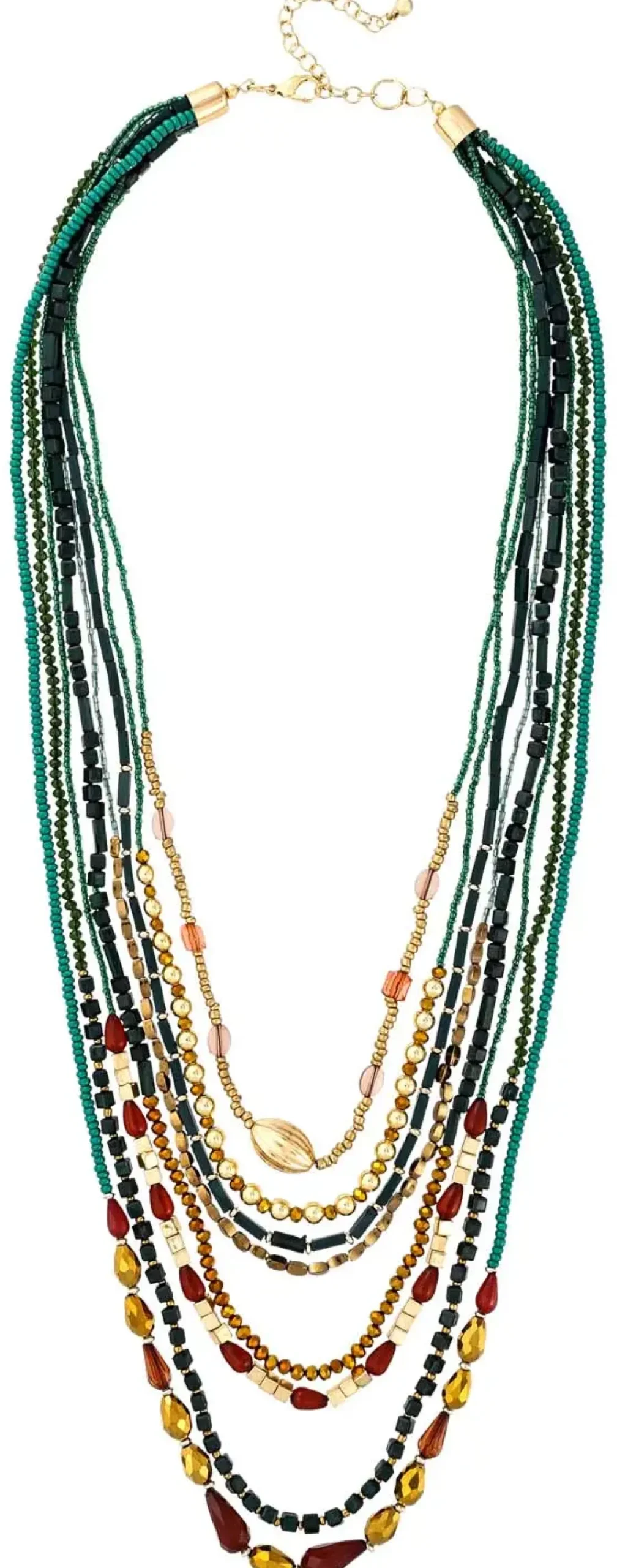 Bijou Brigitte Layering-Ketten>Layering Kette - Nature Catch braun, grün