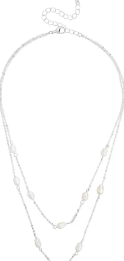 Bijou Brigitte Layering-Ketten|Perlenschmuck>Layering Kette - Ocean Pearls weiß, silber