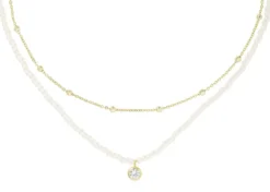 Bijou Brigitte Layering-Ketten|Perlenschmuck>Layering Kette - Pearly Perfection gold, weiß
