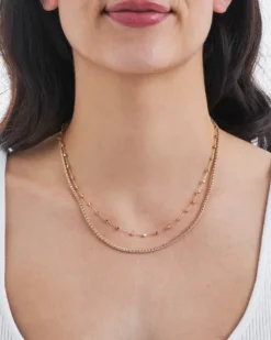 Bijou Brigitte Layering-Ketten|Ketten Gold>Layering Kette – Perfect Sparkle gold