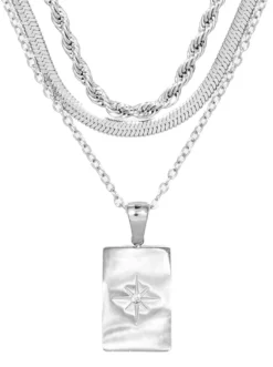 Bijou Brigitte Layering-Ketten|Edelstahlketten><noscript><img width=