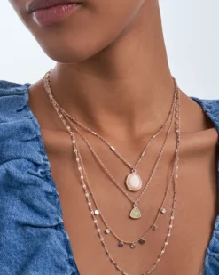 Bijou Brigitte Layering-Ketten|Ketten Gold>Layering Kette - Rhinestone Shine gold
