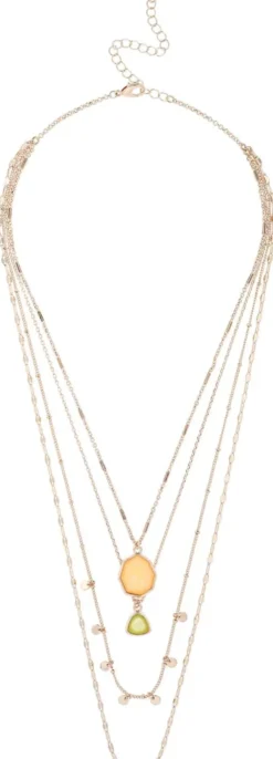 Bijou Brigitte Layering-Ketten|Ketten Gold>Layering Kette - Rhinestone Shine gold