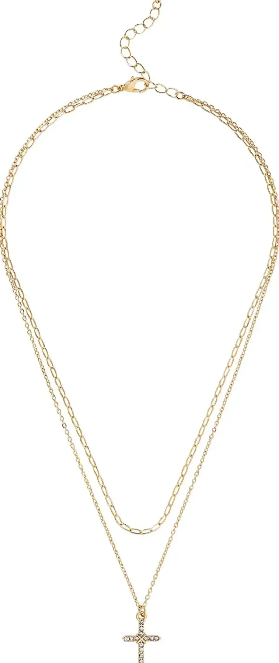 Bijou Brigitte Layering-Ketten|Ketten Gold>Layering Kette - Shiny Cross gold