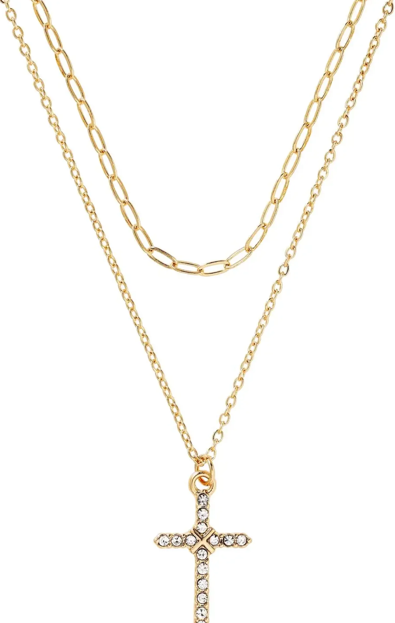 Bijou Brigitte Layering-Ketten|Ketten Gold>Layering Kette - Shiny Cross gold