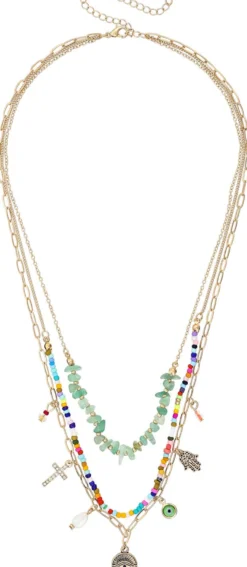 Bijou Brigitte Layering-Ketten|Bunter Schmuck>Layering Kette - Shiny Symbols mehrfarbig
