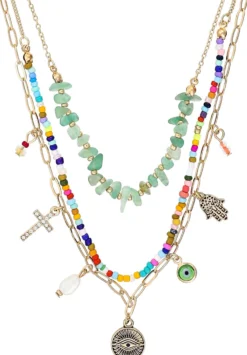 Bijou Brigitte Layering-Ketten|Bunter Schmuck>Layering Kette - Shiny Symbols mehrfarbig