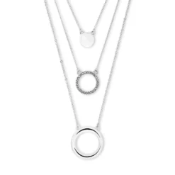 Bijou Brigitte Layering-Ketten>Layering Kette - Silver Circles silber