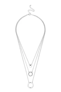 Bijou Brigitte Layering-Ketten>Layering Kette - Silver Circles silber