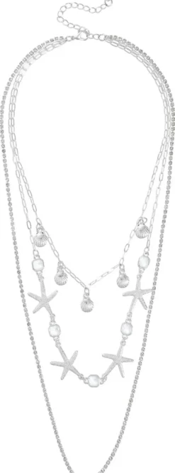 Bijou Brigitte Layering-Ketten|Maritimer Schmuck>Layering Kette - Silver Shore silber