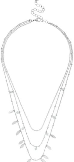 Bijou Brigitte Layering-Ketten>Layering Kette - Small Plates silber