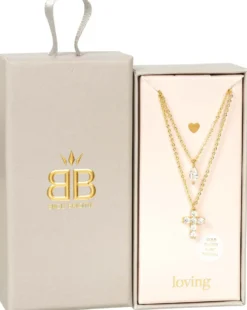 Bijou Brigitte Layering-Ketten|Ketten Gold>Layering Kette - Sparkling Cross gold