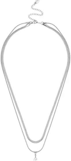 Bijou Brigitte Layering-Ketten|Edelstahlketten>Layering Kette - Steel Flicker silber