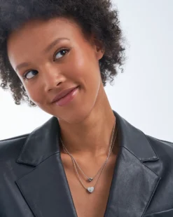 Bijou Brigitte Edelstahlschmuck In Silber|Layering-Ketten>Layering Kette - Steel Heart silber