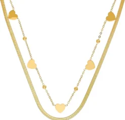 Bijou Brigitte Edelstahlschmuck In Gold|Layering-Ketten><noscript><img width=