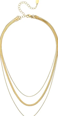 Bijou Brigitte Edelstahlschmuck In Gold|Layering-Ketten>Layering Kette - Steel Spark gold