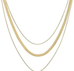 Bijou Brigitte Edelstahlschmuck In Gold|Layering-Ketten><noscript><img width=