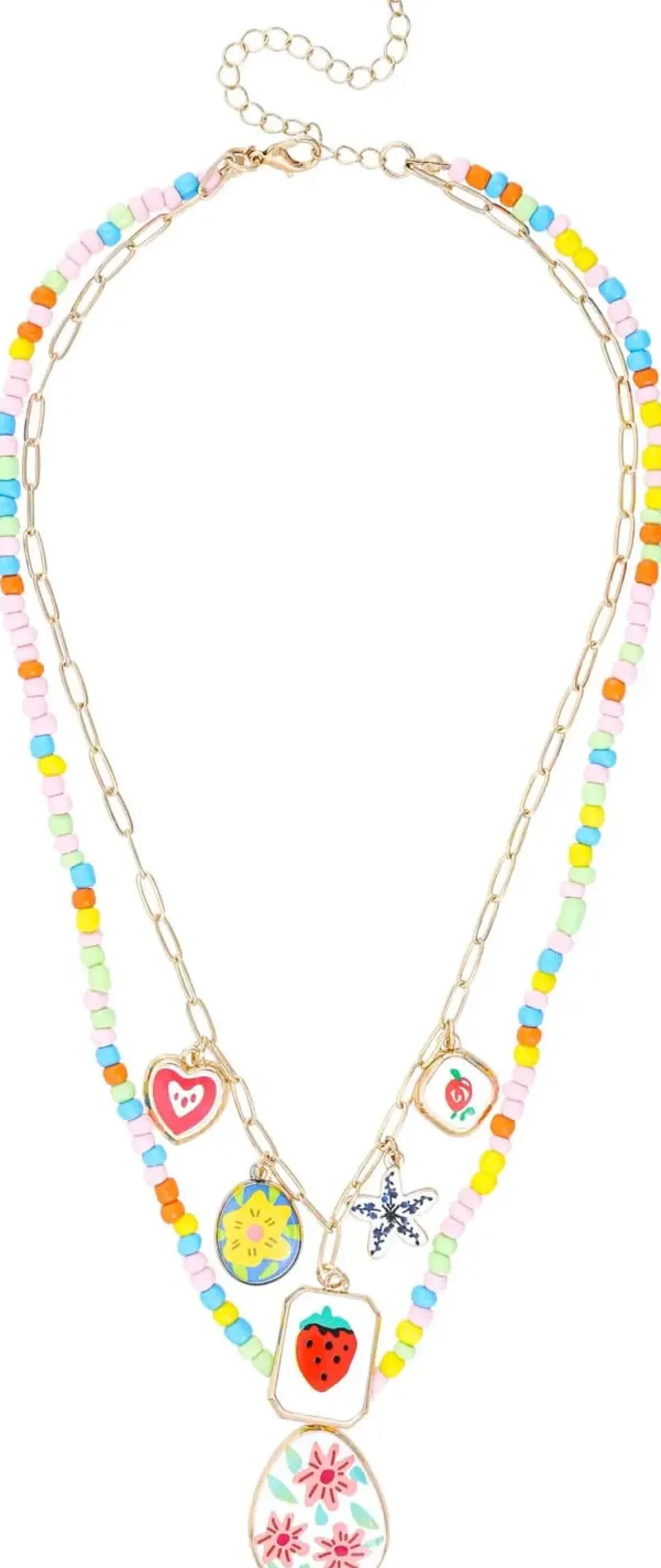 Bijou Brigitte Statement-Ketten|Layering-Ketten>Layering Kette - Summer Charms gold, mehrfarbig