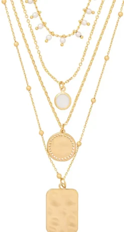 Bijou Brigitte Layering-Ketten|Boho-Schmuck>Layering Kette - Summer Four gold