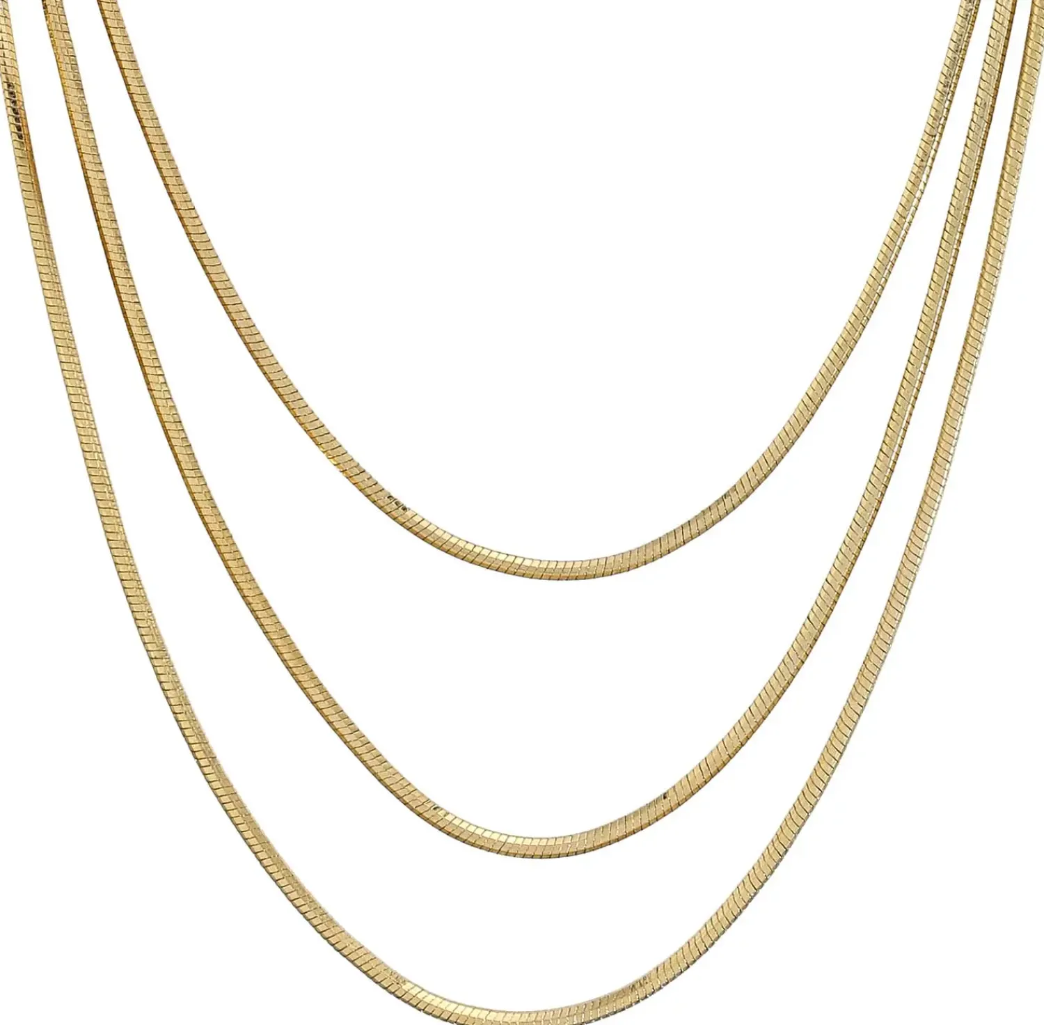 Bijou Brigitte Layering-Ketten|Basics>Layering Kette - Triple Glow gold