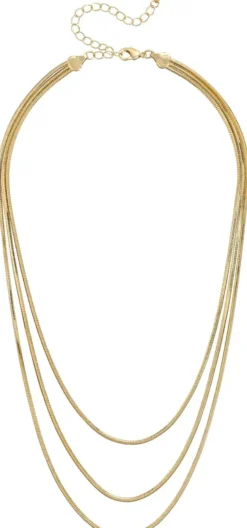 Bijou Brigitte Layering-Ketten|Basics>Layering Kette - Triple Glow gold