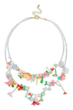 Bijou Brigitte Layering-Ketten|Bunter Schmuck>Layering Kette - Vibrant Flowers mehrfarbig