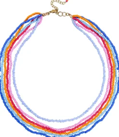 Bijou Brigitte Layering-Ketten|Statement-Ketten>Layering Kette - Vibrant Rows mehrfarbig