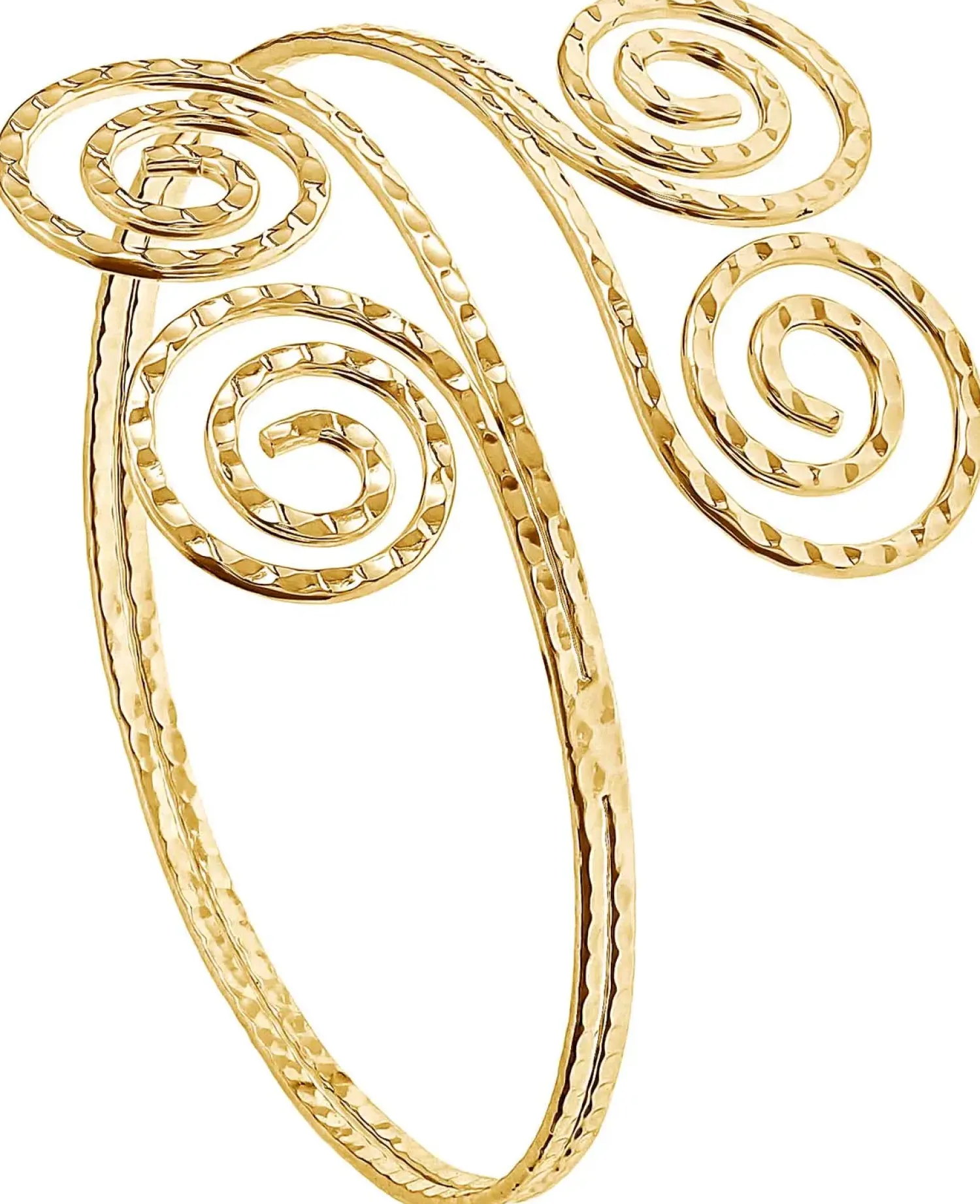 Bijou Brigitte Armbänder Gold|Boho-Schmuck>Oberarmreif - en Swirl gold