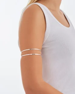 Bijou Brigitte Basics|Armreifen>Oberarmreif - Silver Duo silber
