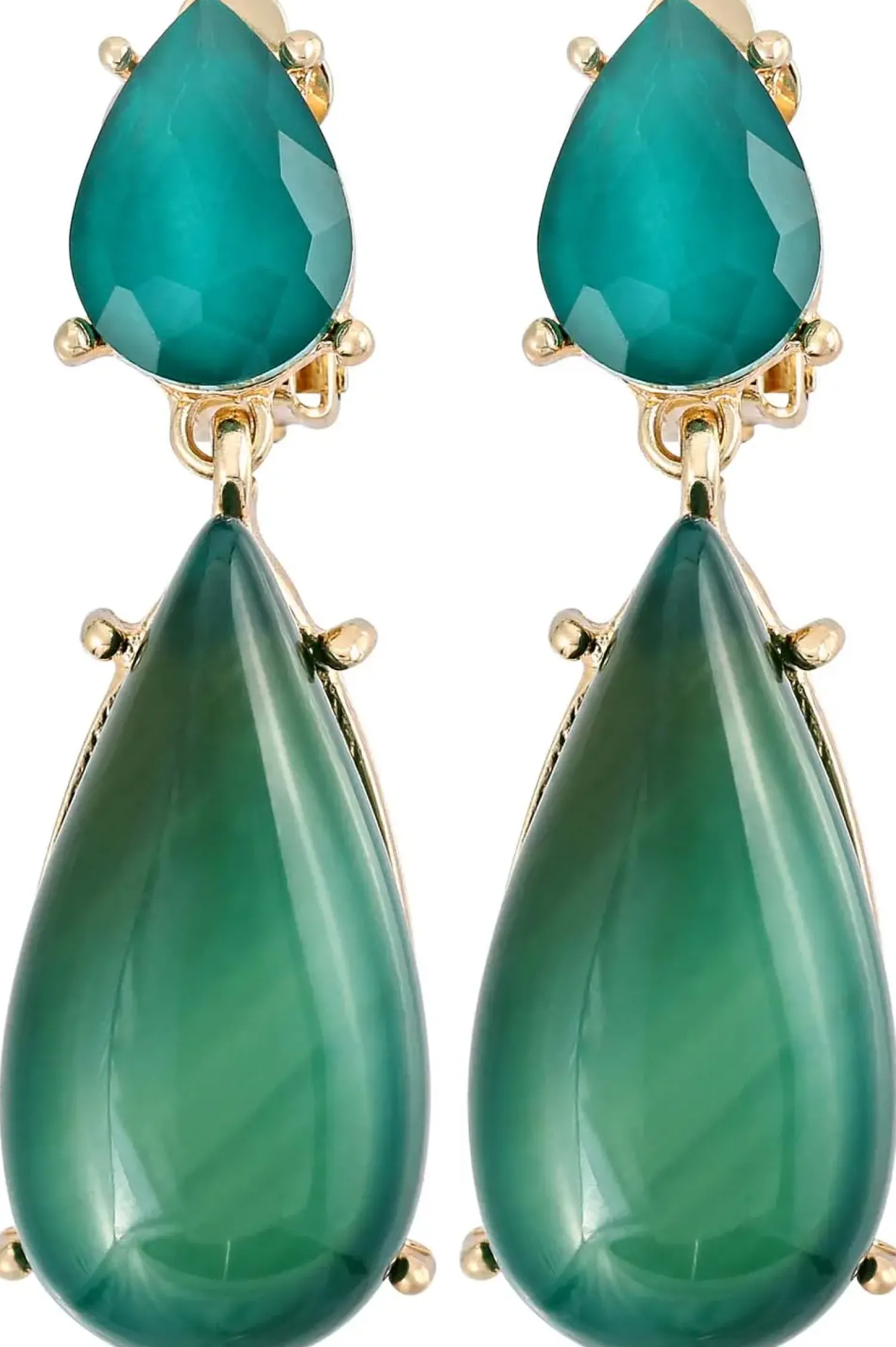 Bijou Brigitte Clips>Ohrclips - Awesome Agate grün