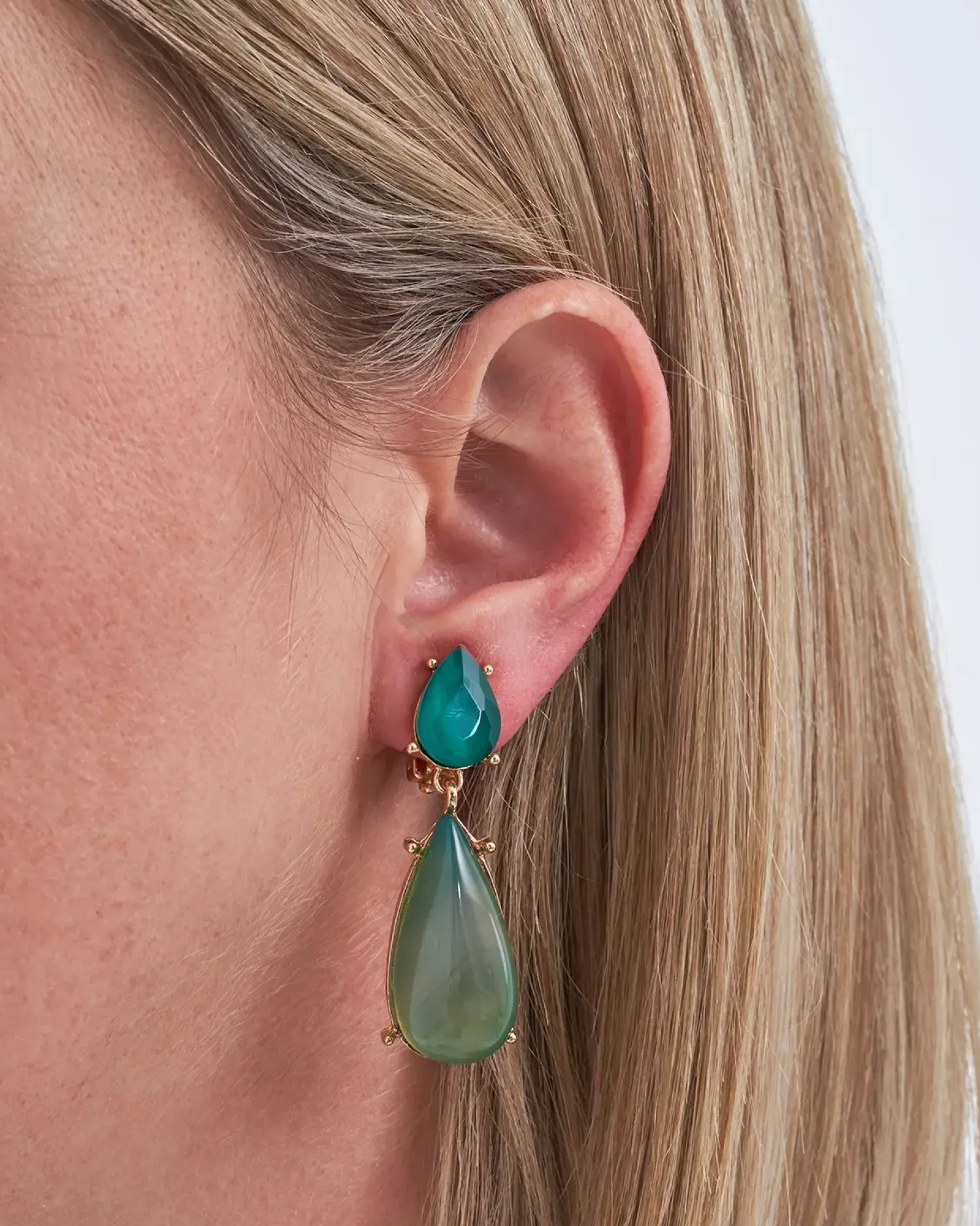 Bijou Brigitte Clips>Ohrclips - Awesome Agate grün