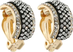 Bijou Brigitte Ohrringe Gold|Clips>Ohrclips – Black Gleam gold, schwarz