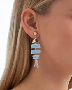 Bijou Brigitte Ohrringe Gold|Clips>Ohrclips - Blue Sea gold, blau