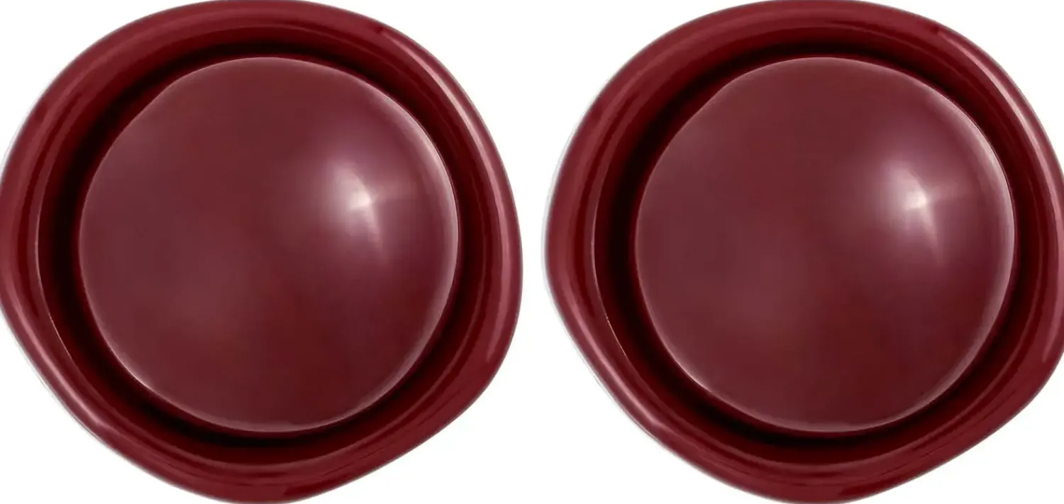 Bijou Brigitte Clips>Ohrclips - Circle burgundy