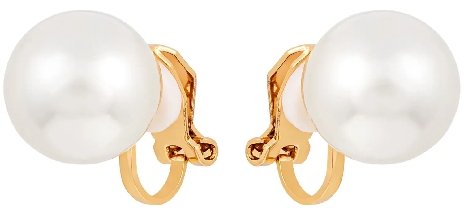 Bijou Brigitte Perlenschmuck|Basics>Ohrclips - Classy Pearls weiß
