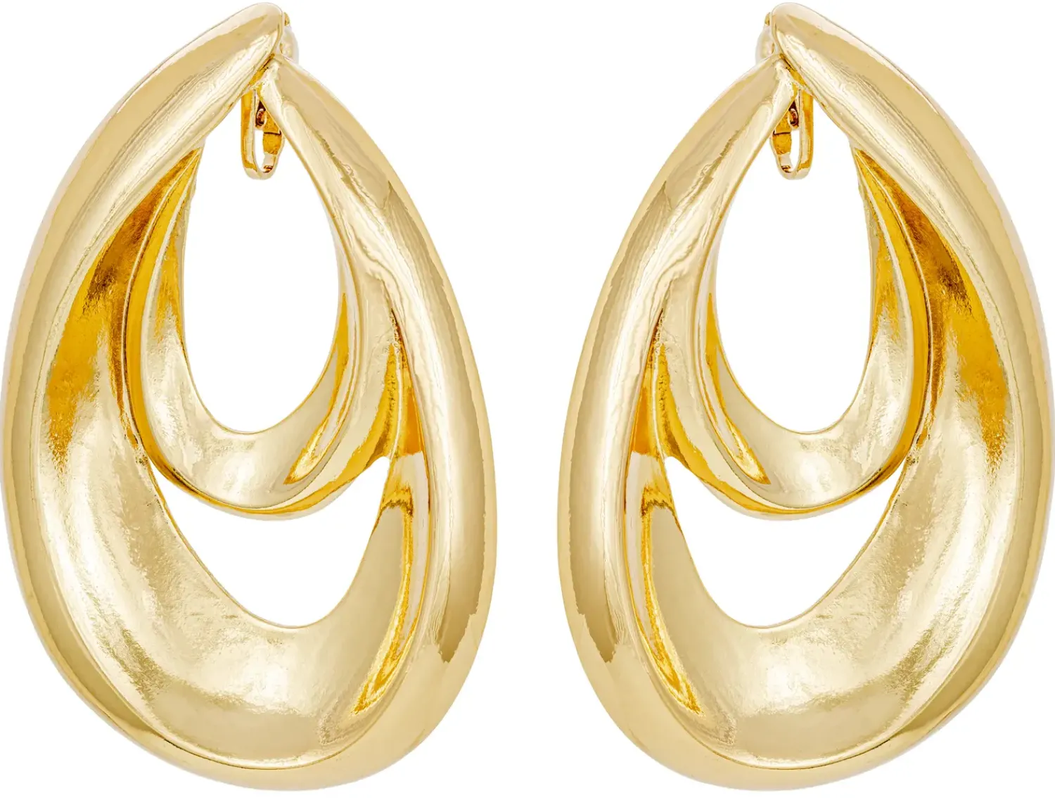 Bijou Brigitte Ohrringe Gold|Clips>Ohrclips - Duo Gleam gold