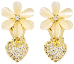 Bijou Brigitte Ohrringe Gold|Clips>Ohrclips - Flower Charm gold