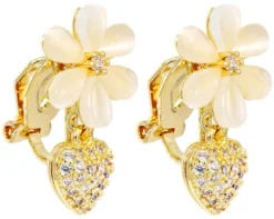Bijou Brigitte Ohrringe Gold|Clips>Ohrclips - Flower Charm gold