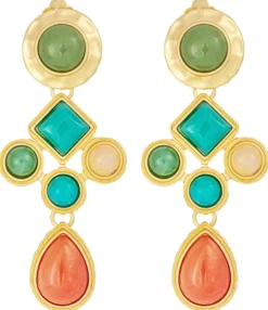 Bijou Brigitte Ohrringe Gold|Clips><noscript><img width=